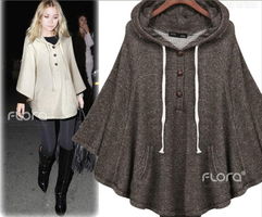 yly 8862 韩版新款带帽斗篷，秋冬时尚的优雅之选